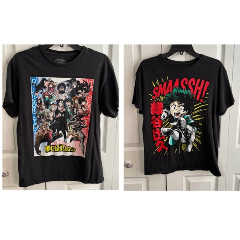 My Hero Academia Lot Of 2‎ Anime Graphic Short Sleeve Tees Size Medium